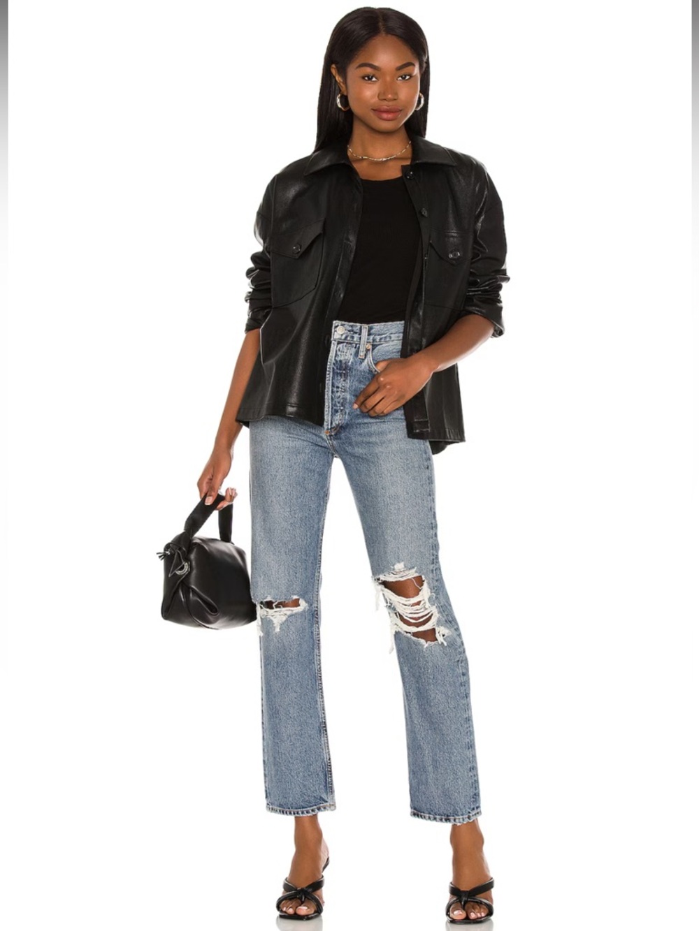 NWT AGOLDE 90s Pinch Waist Jeans in Backdrop Size 32